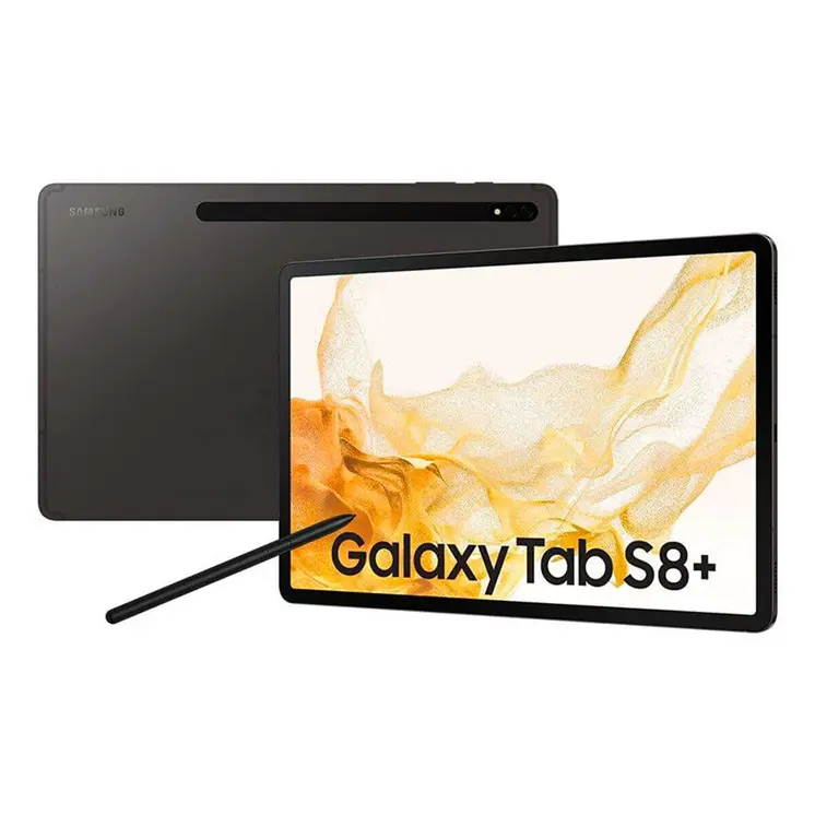 Tablet Samsung Galaxy Tab S8+ SM8450 8GB 128GB SSD Qualcomm Snapdragon 8 Gen 1 8 GB RAM 128 GB Black Steel 12.4"