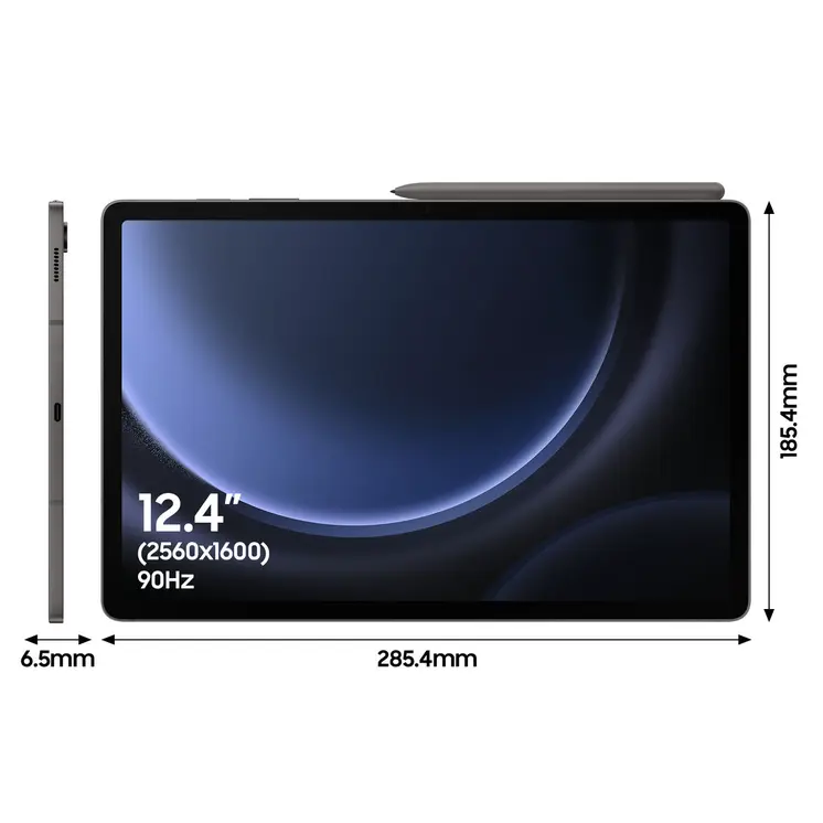Tablet Galaxy Tab S9 FE+ Samsung SM-X610NZAAEUB 12,4" Exynos 1380 8 GB RAM 12 GB RAM 128 GB 256 GB Grey