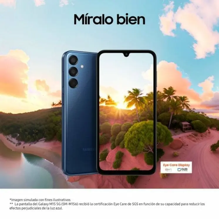 Smartphone Samsung SM-M156BLBUEUE 6,1" 4 GB RAM 128 GB Blue