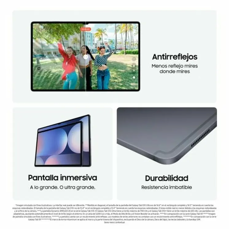 Tablet Samsung Galaxy Tab S10 Ultra 14,6" Octa Core 12 GB RAM 512 GB Grey