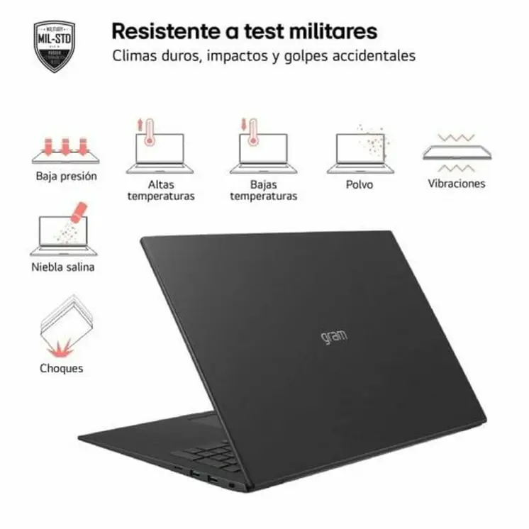 Laptop LG 17Z90S-G.AD7BB 17" 16 GB RAM 512 GB SSD Spanish Qwerty