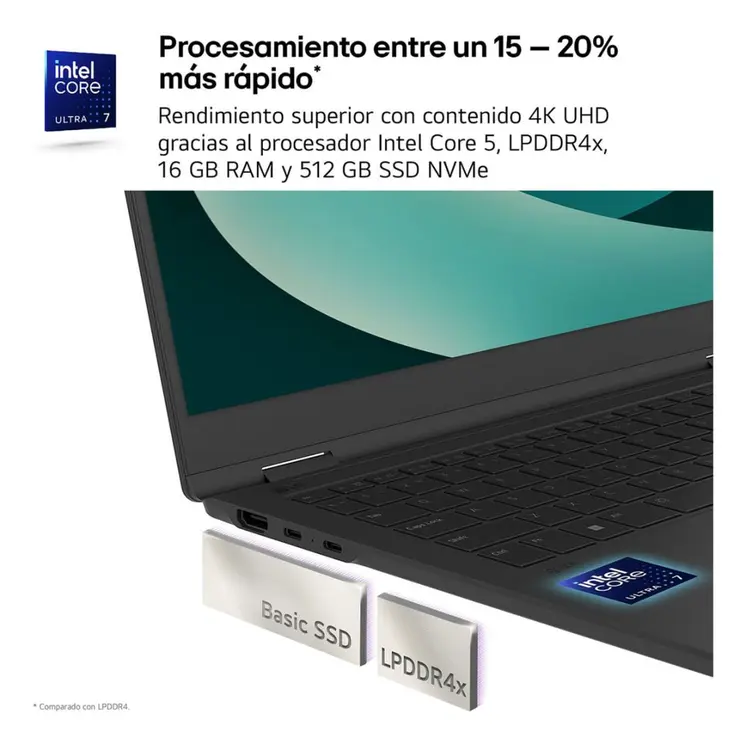 Laptop LG 14ZD90RU-G.AX55B 14" i5-1334U 16 GB RAM 512 GB SSD Spanish Qwerty