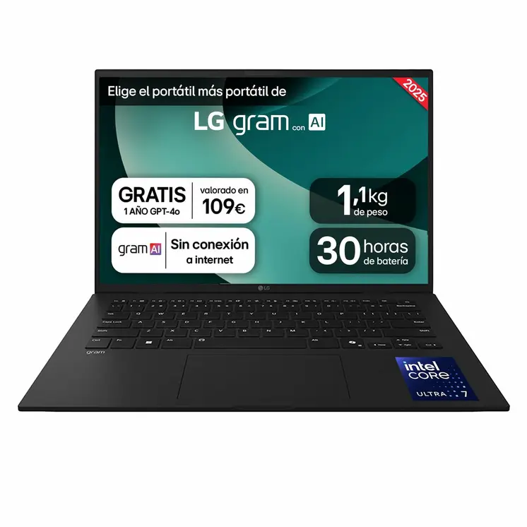 Laptop LG 14ZD90T-G.AX78B 14" 16 GB RAM 1 TB SSD Spanish Qwerty