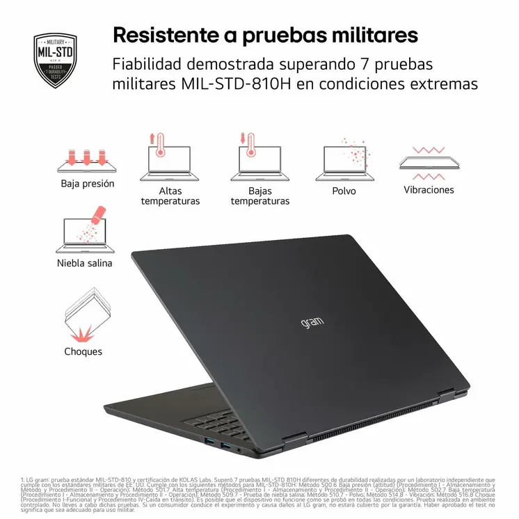 Laptop LG 14ZD90T-G.AX78B 14" 16 GB RAM 1 TB SSD Spanish Qwerty