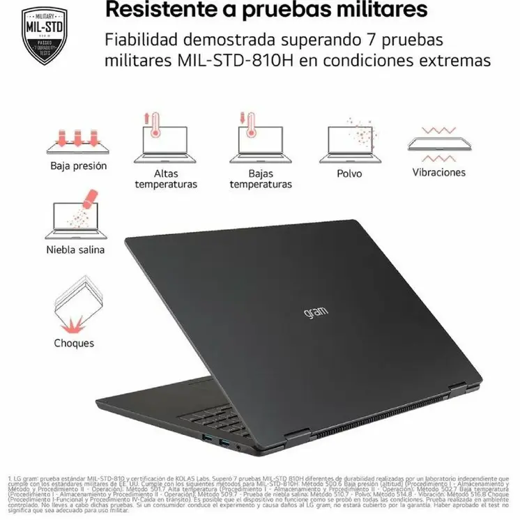 Laptop LG 14ZD90T-G.AX78B 14" 16 GB RAM 1 TB SSD Spanish Qwerty