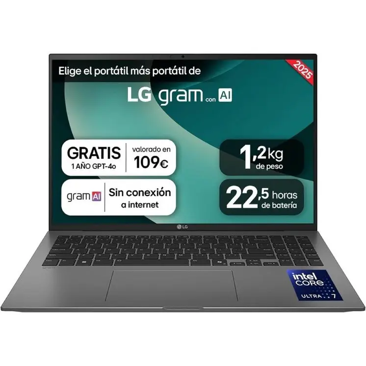 Laptop LG 16ZD90T-G.AX78B 16" 16 GB RAM 1 TB SSD Spanish Qwerty