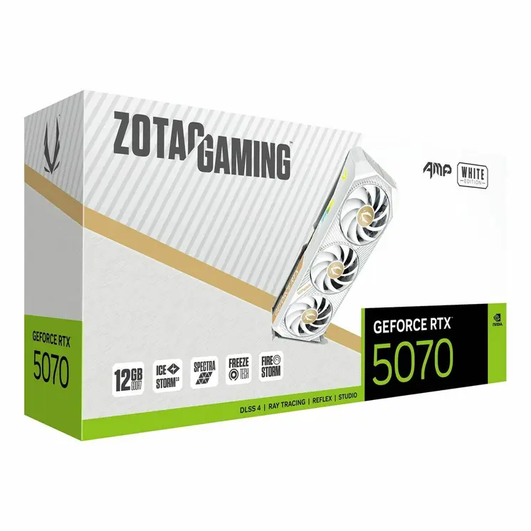 Graphics card Zotac ZT-B50700FQ-10P nvidia geforce rtx 5070 12 GB