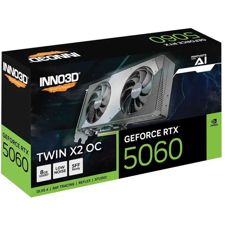Graphics card INNO3D N50602-08D7X-195070N GEFORCE RTX 5060 8 GB