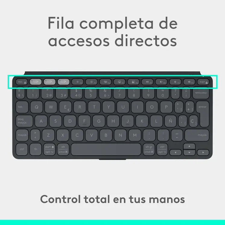 Keyboard Logitech 920-012973 Graphite Spanish QWERTY
