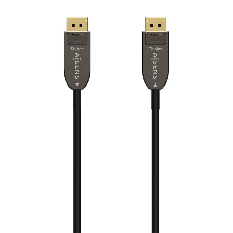 DisplayPort Cable Aisens AOC V1.4 Black 20 m