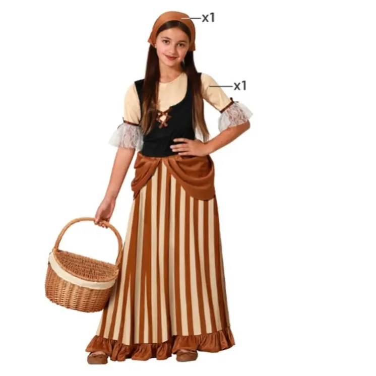 Costume for Children Waitress 10-12 Years
