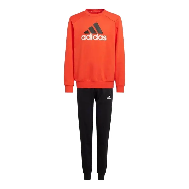 Children’s Tracksuit Adidas JUNIOR ESSENTIALS BIG LOGO FLEECE TRACKSUIT IX9517 Red
