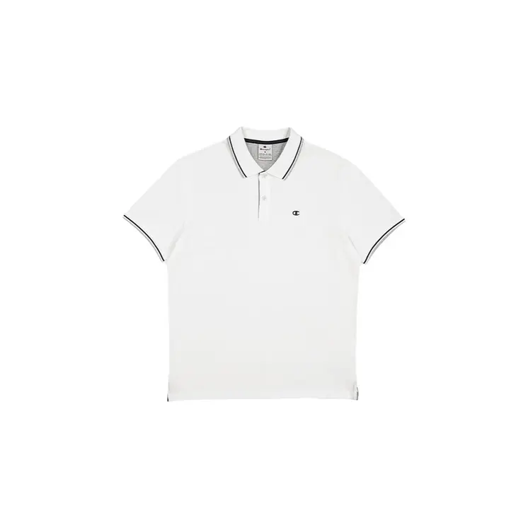 Men’s Short Sleeve Polo Shirt Champion CHAMPION POLO 220897 White