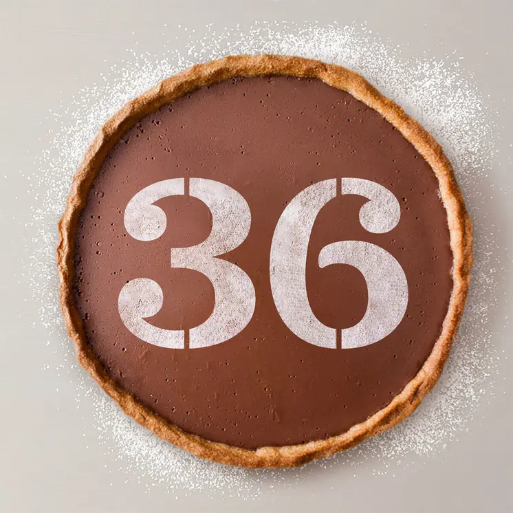 Cake stencil Algon Number 3 36 Units