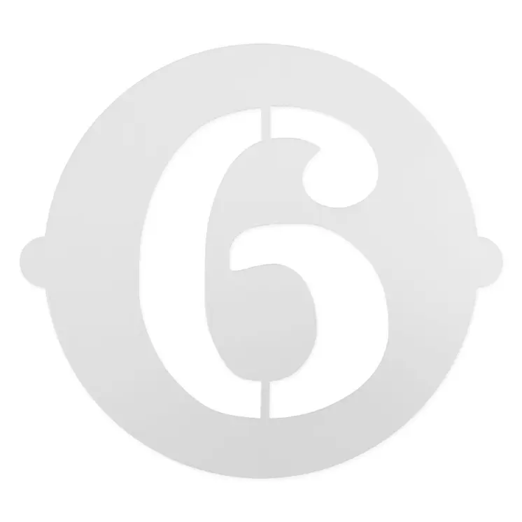 Cake stencil Algon Number 6 36 Units