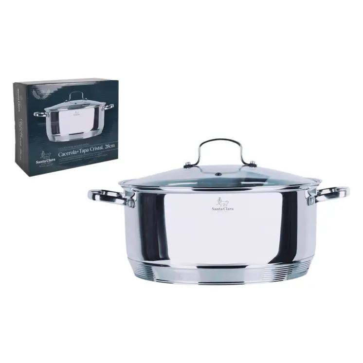 Casserole with lid Santa Clara Santa clara Ø 29,5 x 39 x 15,5 cm (2 Units)