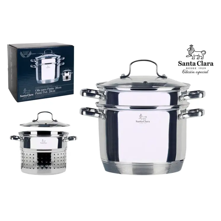 Casserole with Lid Santa Clara Santa clara 4,5 L Ø 22 x 30 x 19,5 cm (2 Units)