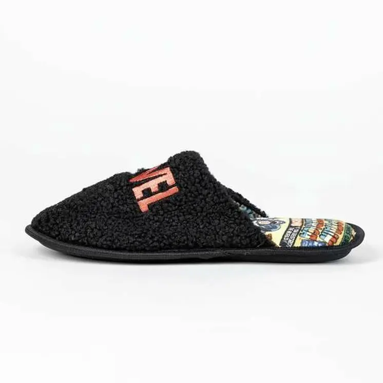 House Slippers Marvel Black