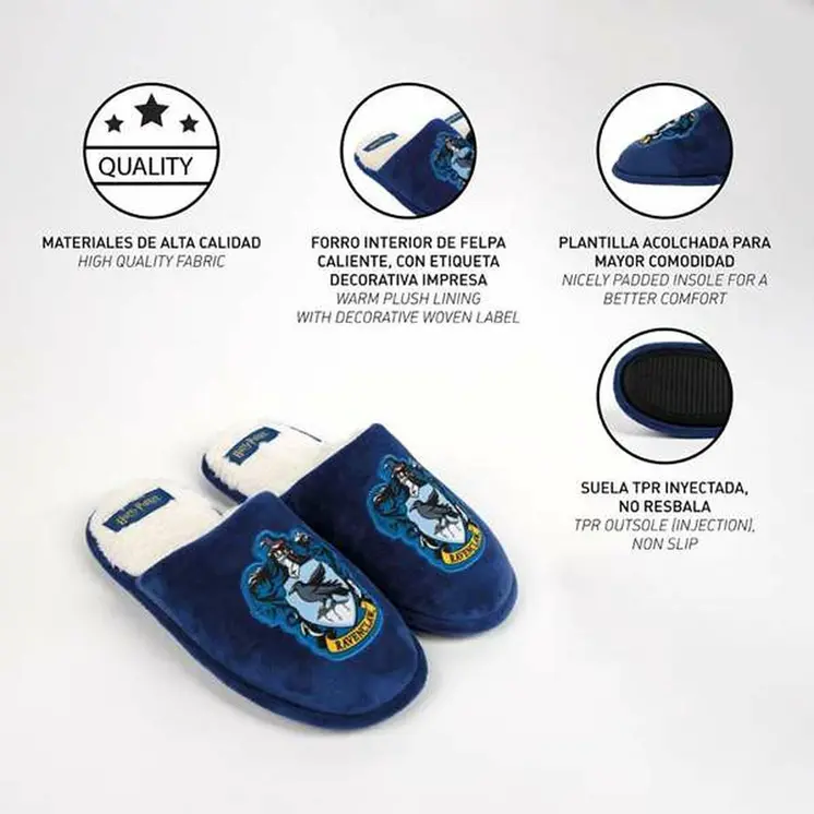 House Slippers Harry Potter Ravenclaw  Blue