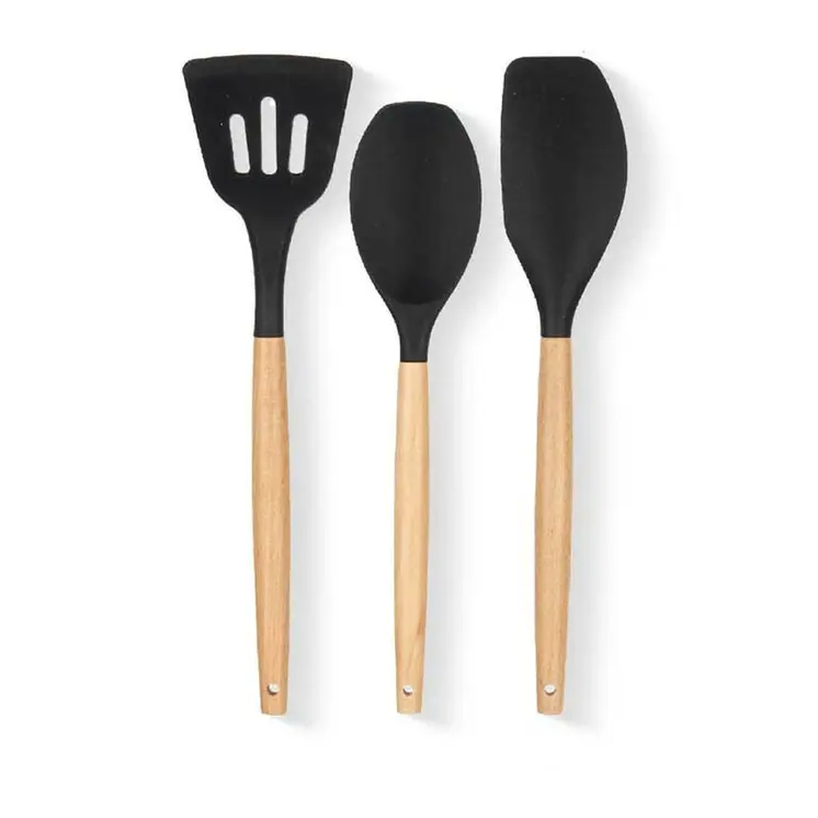 Kitchen Utensils Set Kinvara KT190069 Wood Silicone (6 Units)