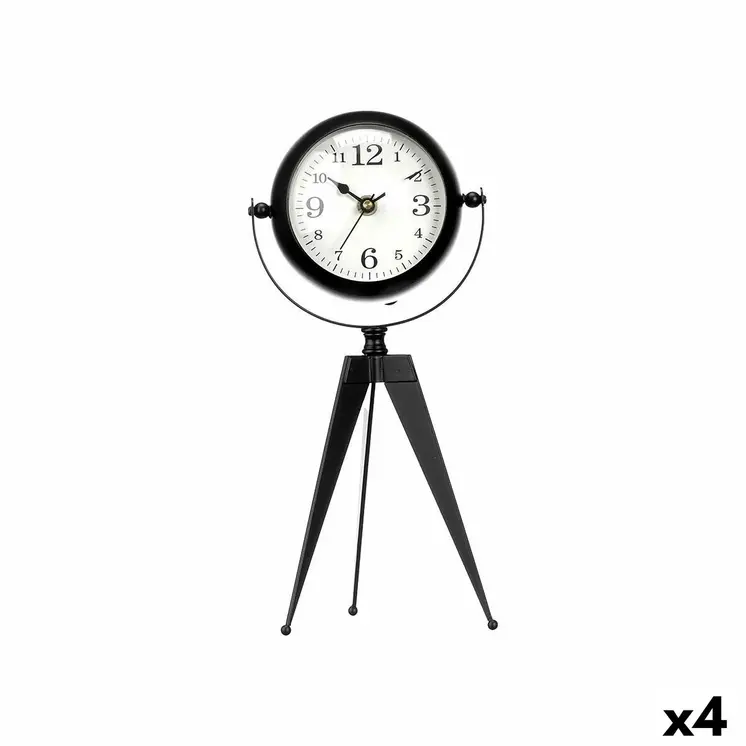 Table clock Gift Decor 899 Black Tripod (4 Units)