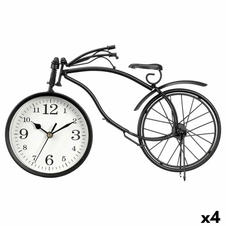 Table clock Gift Decor 912 Black Bicycle (4 Units)