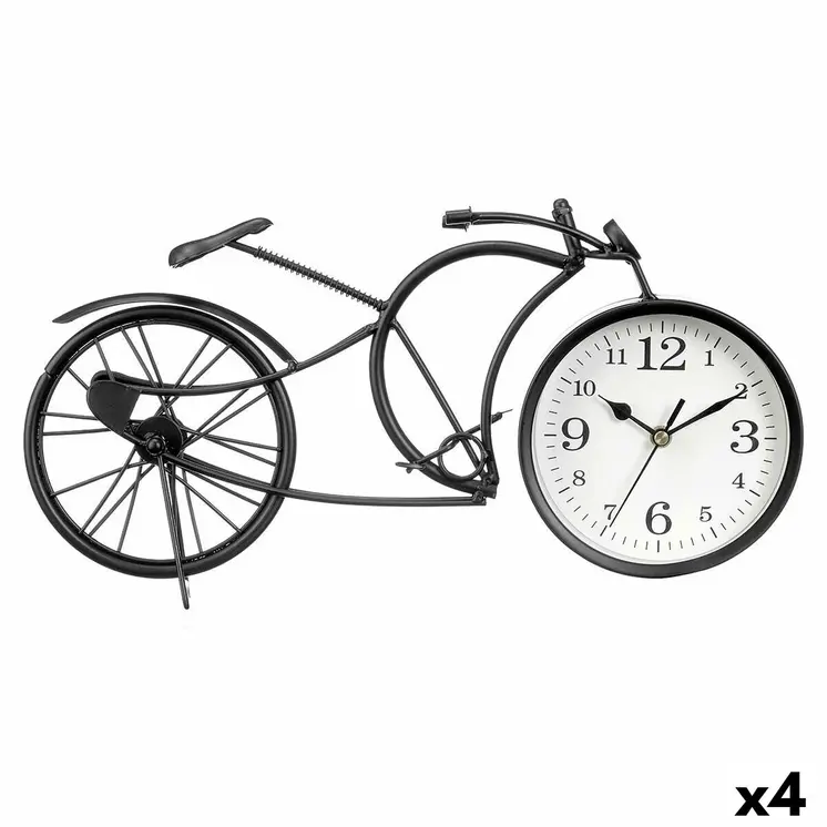 Table clock Gift Decor 913 Black Bicycle (4 Units)