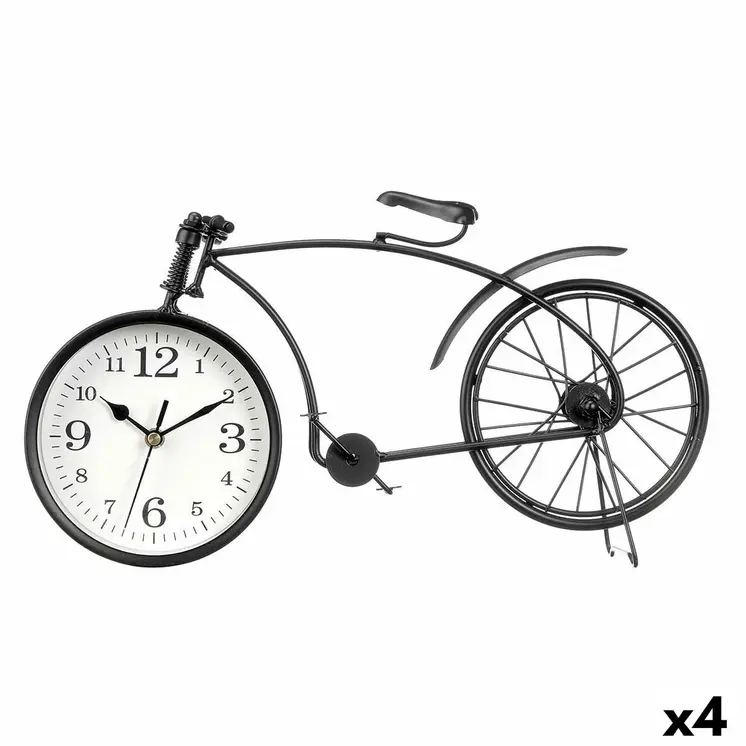 Table clock Gift Decor 914 Black Bicycle (4 Units)