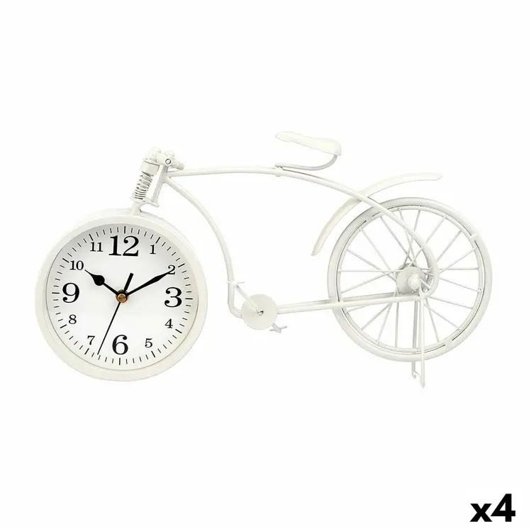 Table clock Gift Decor 920 White Bicycle (4 Units)