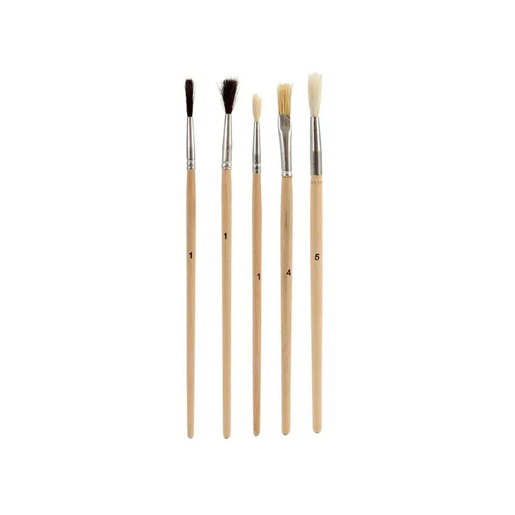Paintbrushes Pincello AR1607028 Brown Grey Wood Metal (24 Units)