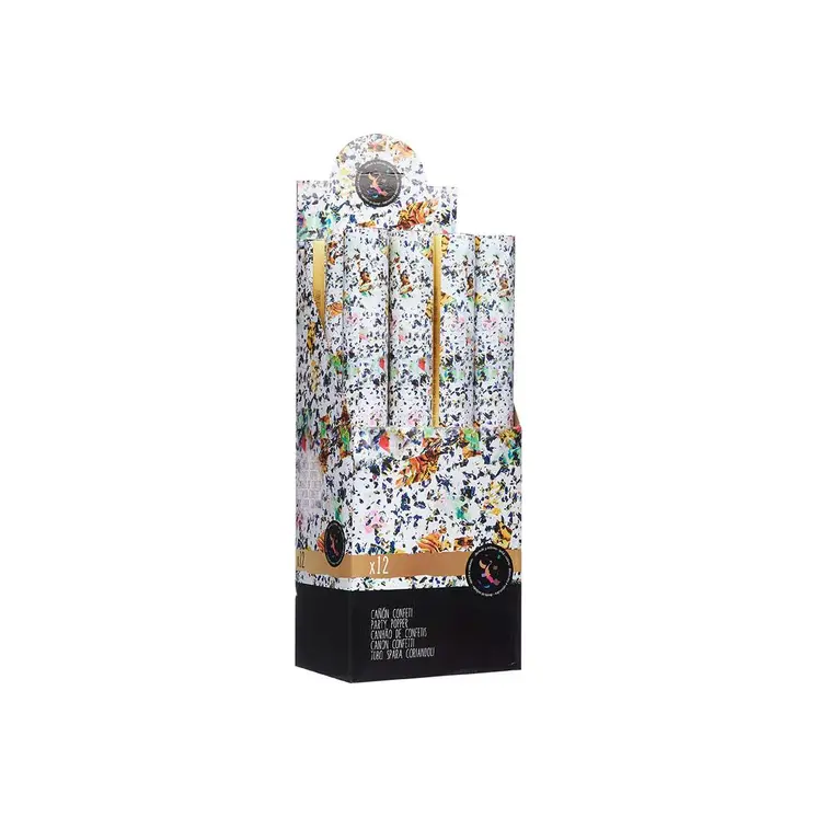 Confetti cannon 9901-50 Multicolour Paper Cardboard Plastic 5 x 48,5 x 5 cm (12 Units)