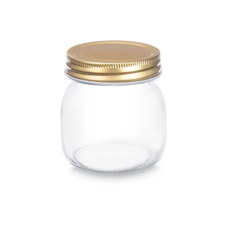 Jar Vivalto CWDH04-12PK Transparent Golden 300 ml (12 Units)