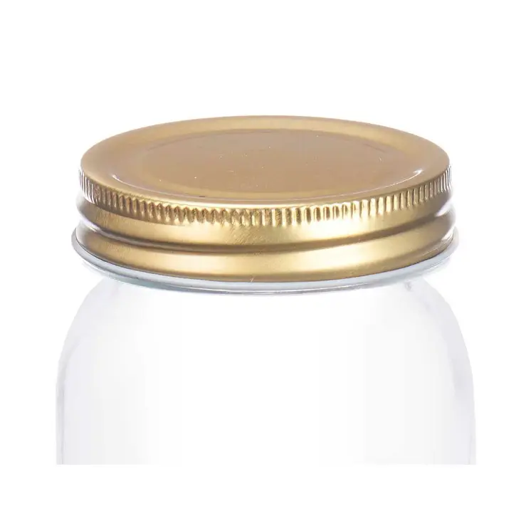 Jar Vivalto CWDH04-12PK Transparent Golden 300 ml (12 Units)