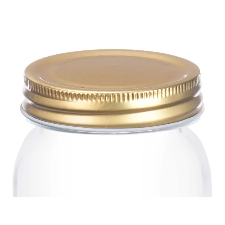 Jar Vivalto CWDH03-8PK Transparent Golden 500 ml (8 Units)