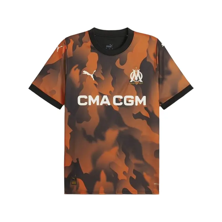 Men's Short-sleeved Football Shirt Puma Olympique de Marsella