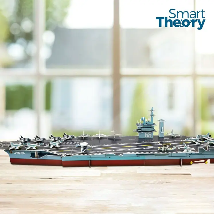 3D Puzzle Colorbaby Nimitz Aircraft carrier 67 Pieces 77 x 18 x 20 cm (6 Units)