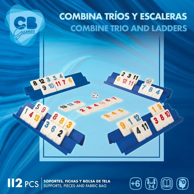 Board game CB Games Rummi 24,5 x 3 x 6 cm (112 Pieces) (6 Units)