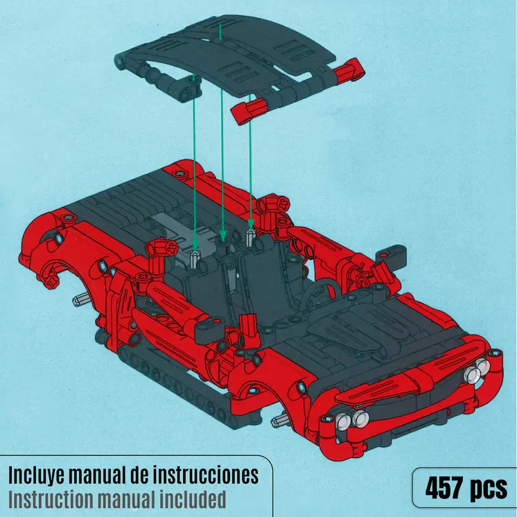 Construction set Car 457 Pieces