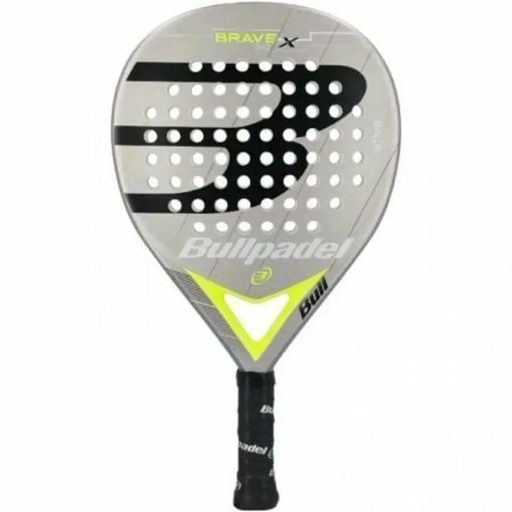 Padel Racket Bullpadel Brave 3.0 2021 Yellow Grey Fibreglass
