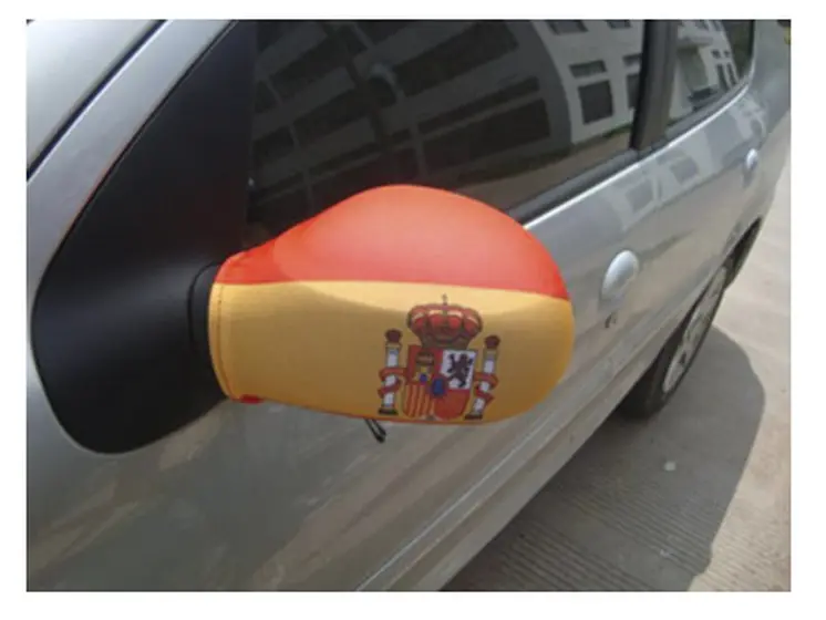 Spanish Flag Rear View Mirror Cover (Pack of 2)