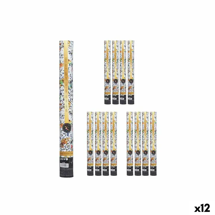 Confetti cannon 9901-30 Multicolour Paper Cardboard Plastic 5 x 28,5 x 5 cm (12 Units)