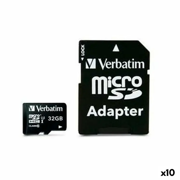 SDHC Memory Card Verbatim 32 GB (10 Units)
