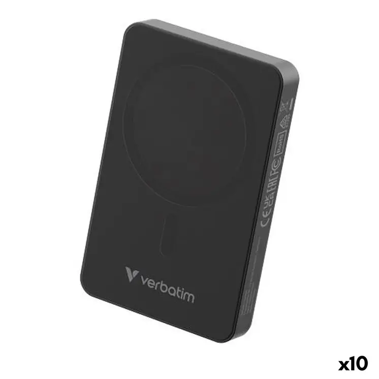 Power Bank Verbatim Black 10000 mAh (10 Units)