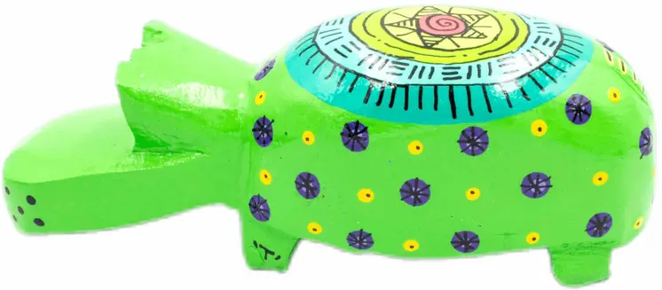 Handmade & Painted Wood Hippo