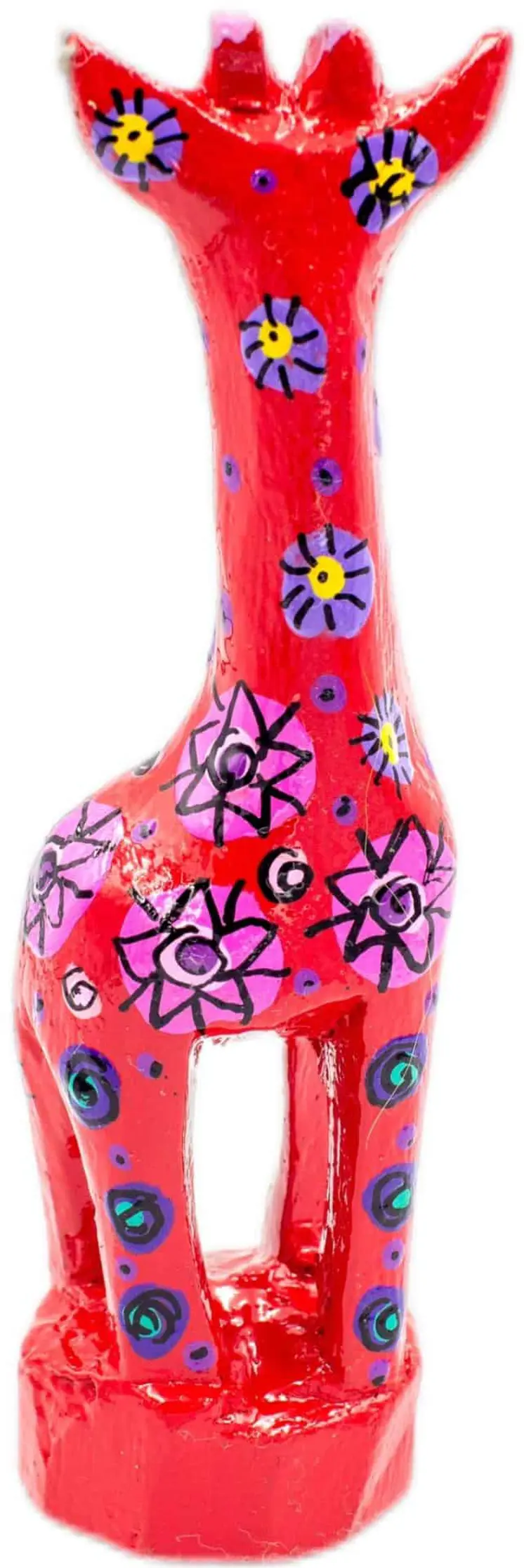 Handmade & Painted Wood Giraffe