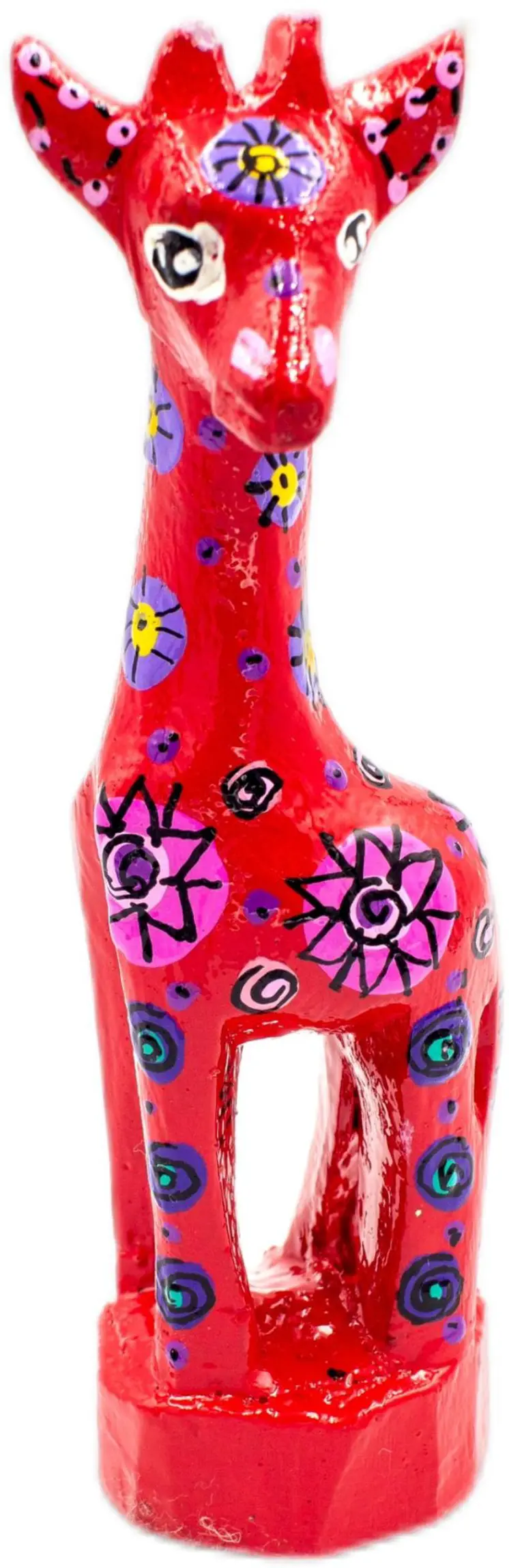 Handmade & Painted Wood Giraffe
