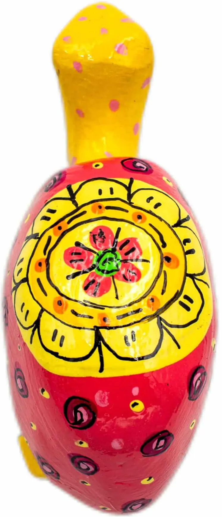 Handmade & Painted Wood Tortoise