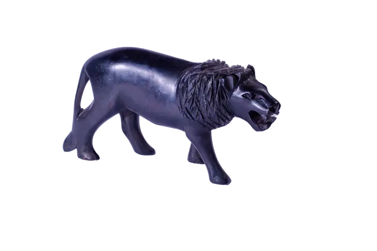 Wooden Lion - Black