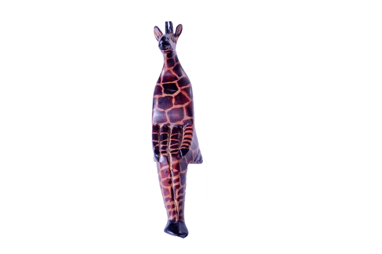 Wooden Sitting Giraffe