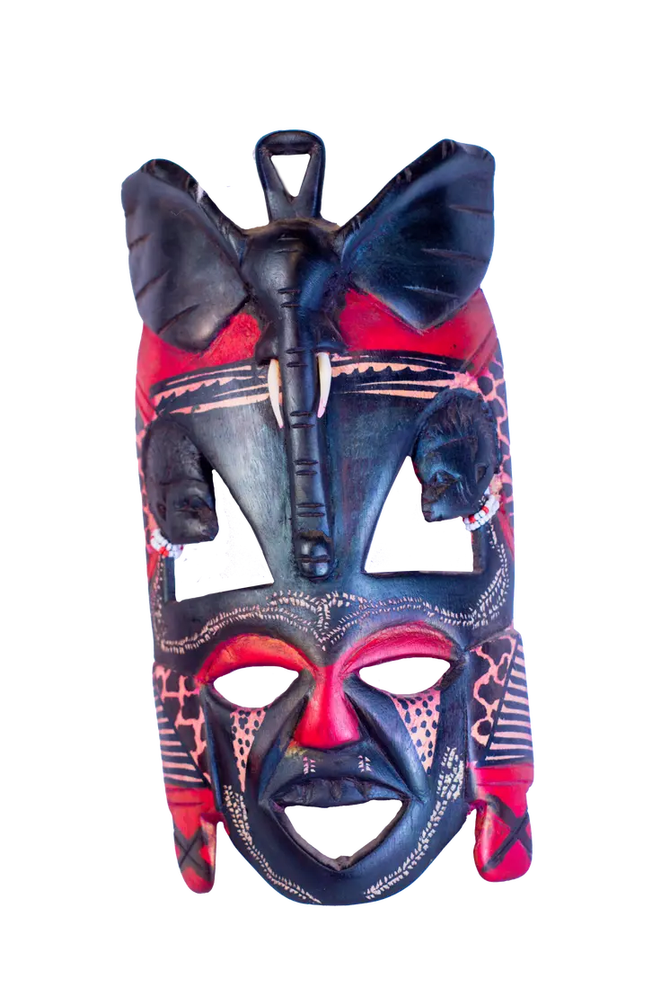 Handcrafted Elephant Face Mask